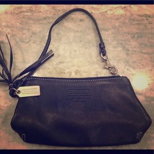 Coach leather wristlet